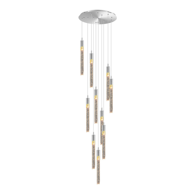 Luminaire suspendu en cristal 10 lumières Azria