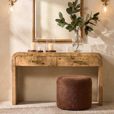 Console 2 tiroirs en bois massif Amandine