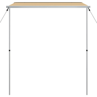 Dakota Fields 200cm W x 200cm D Fabric Beige Cover Retractable Trailer Awning