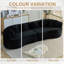 Canapé modulaire en velours côtelé 111,5 pouces Compression Cloud