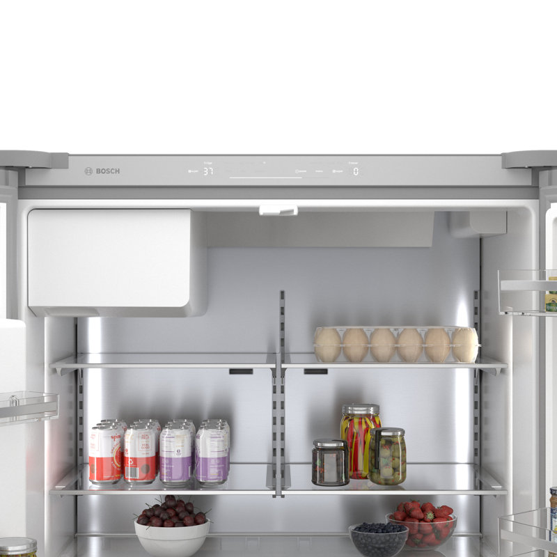 Free-Standing Fridge-Freezer, Stainless Steel