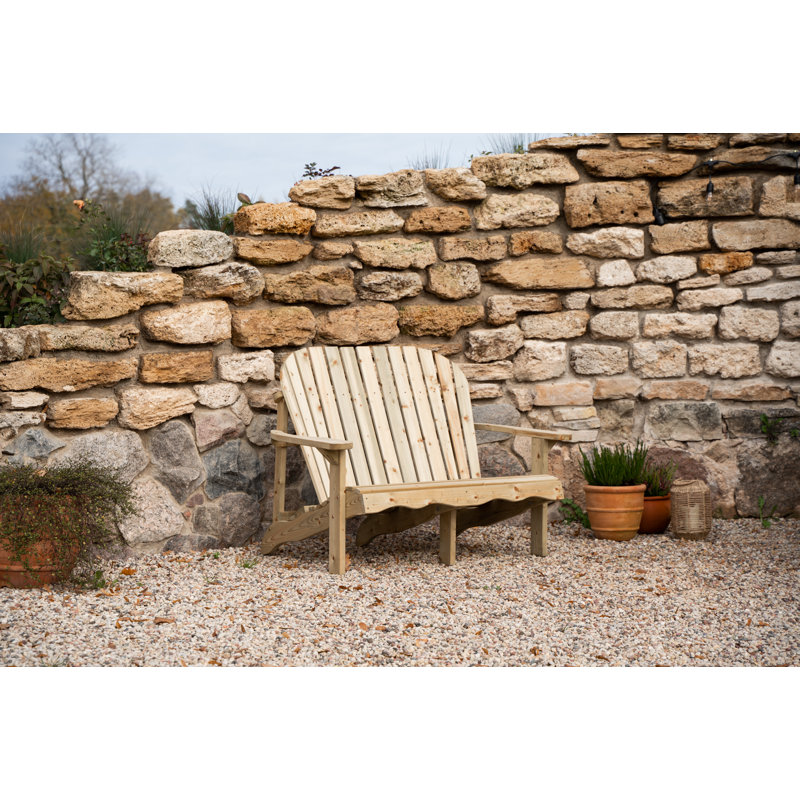 Delphina Solid Wood Spruce Outdoor Bench