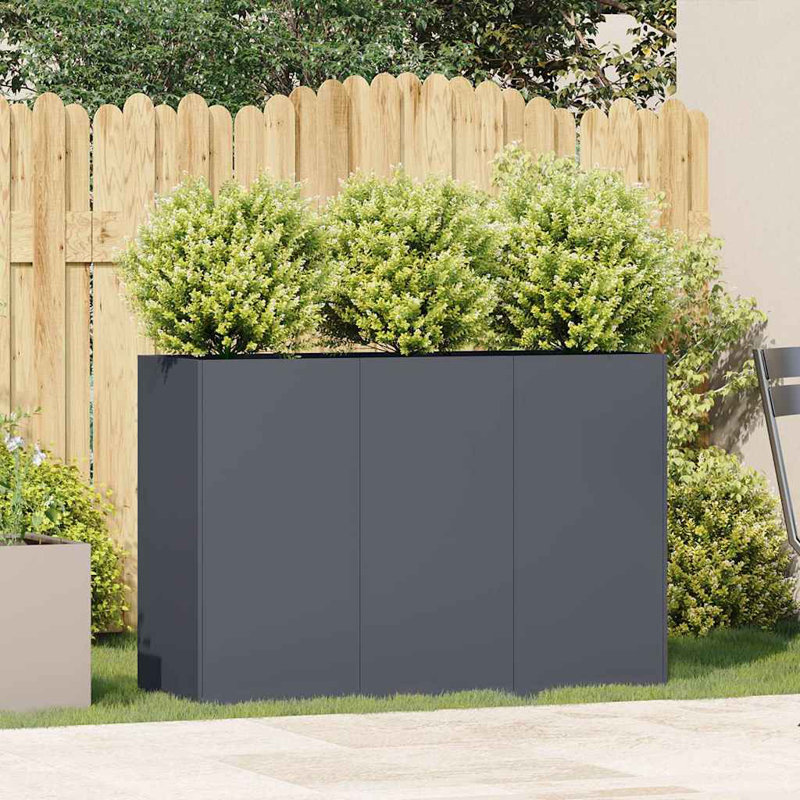 Planter 120X40x80 Cm Cold-Rolled Steel, Anthracite