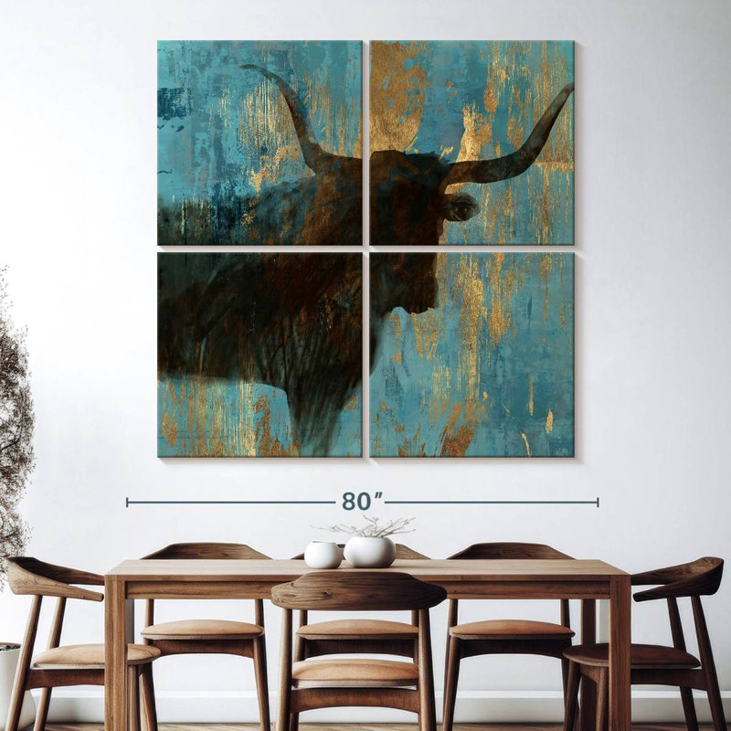 Brampt Bison I, 74'' H x 74'' W