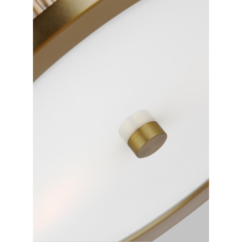 Geneva 2 - Light Flush Mount, Burnished Brass