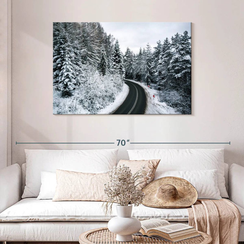 Harnek Curvy Road en hiver, H 30 po x l 45 po