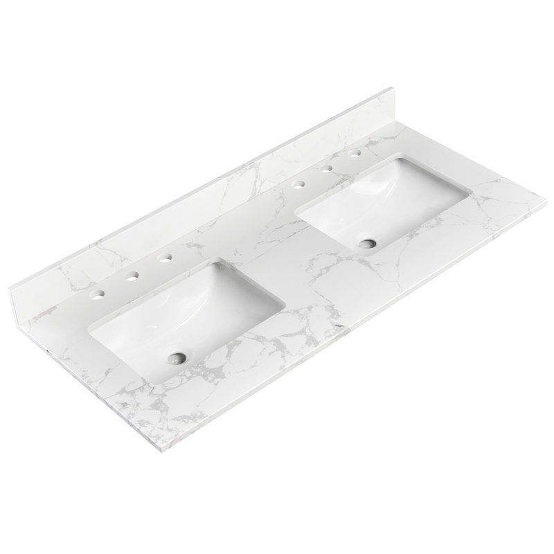 48'' Double Bathroom Vanity Top with Sink
