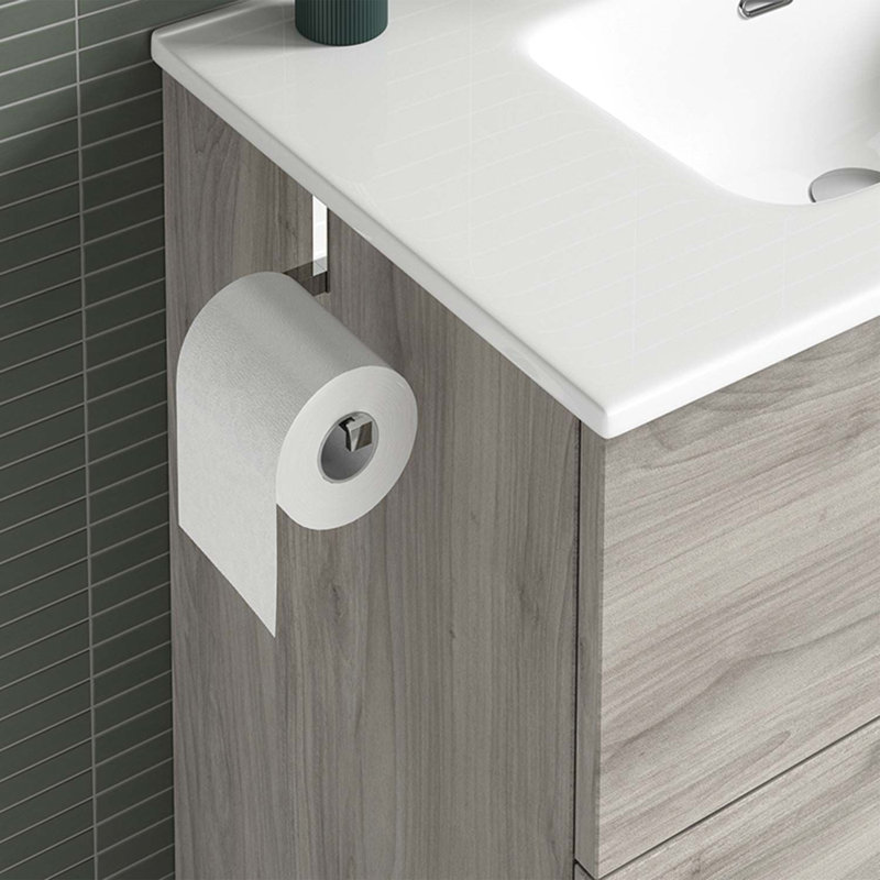 Porte-papier hygiénique en laiton DAX,, Chrome