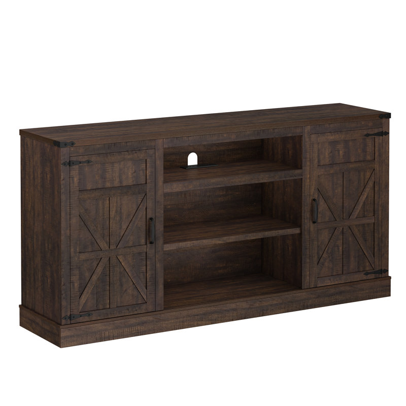 Cerell Media Console and TV Stand for TVs up to 75", Brown