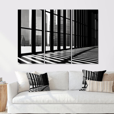 Skyscrapers mimalisme photographie paysage V - ensemble de reproductions d'art mural gratte-ciel