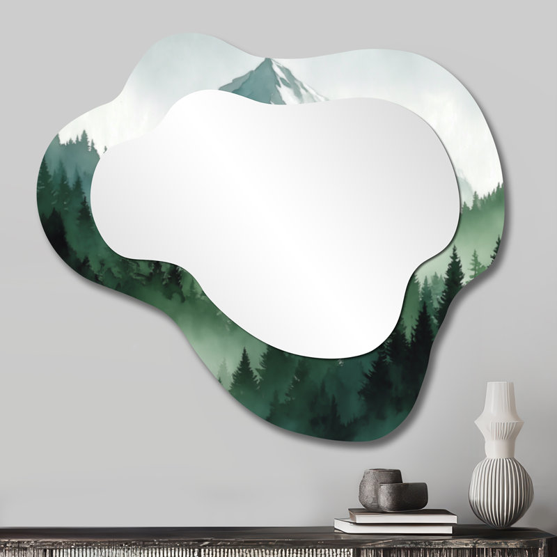 Miroir mural Rustic Wavy, 25" x 28"