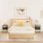 Table de chevet avec station de charge, petite table d'appoint, table de chevet moderne ...