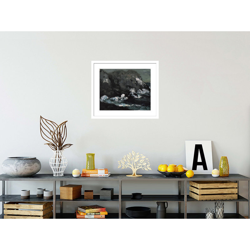 «Monhegan Island» par Robert Henri, impression giclée encadrée, H 23,5 po x l 27,37 po
