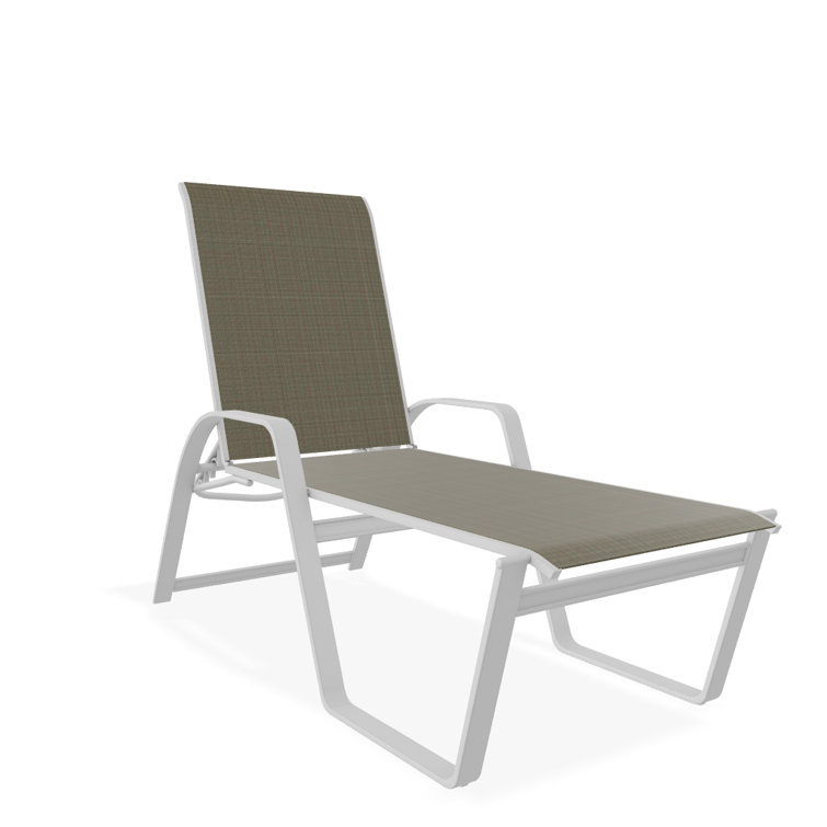 Holna Outdoor Rust-Resistant Metal Chaise Lounge