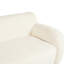 Courbé 81,5 po pour chambre à coucher, salon, appartement - 3 avec design ergonomique et zones de compression minimalistes en tissu courbé, très grands sièges, forme longue durée