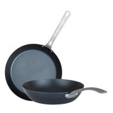 Viking 2 Piece Blue Carbon Steel Wok and Fry Pan Set