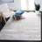 Minkley Striped Gray/Blue/Ivory Area Rug-1077150079