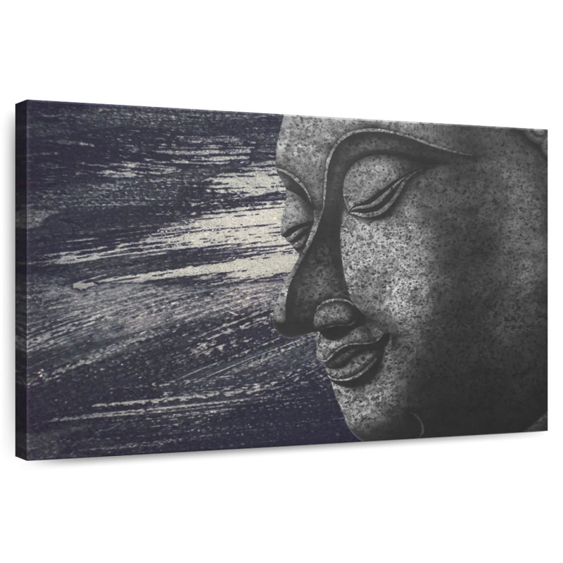 Visage de Bouddha abstrait Adella, H 8 po x l 12 po