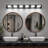  39'' 6-Light Black Metal Modern Integrated LED Bathroom Vanity Light, Acrylic Wall Sconce Over Mirror-530908704