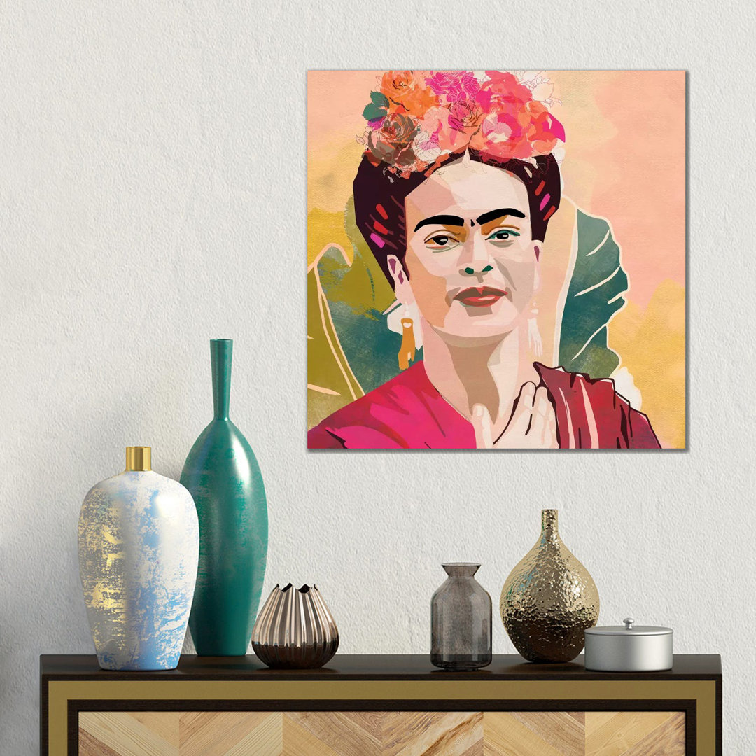 Frida Kahlo Quadrat von Ana Rut Bré - Galerie- Giclée