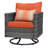 Chaden Wicker 7 - Person Patio Conversation Set with Cushions-785049357