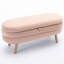 Banc de rangement en velours Noelany-2039623311