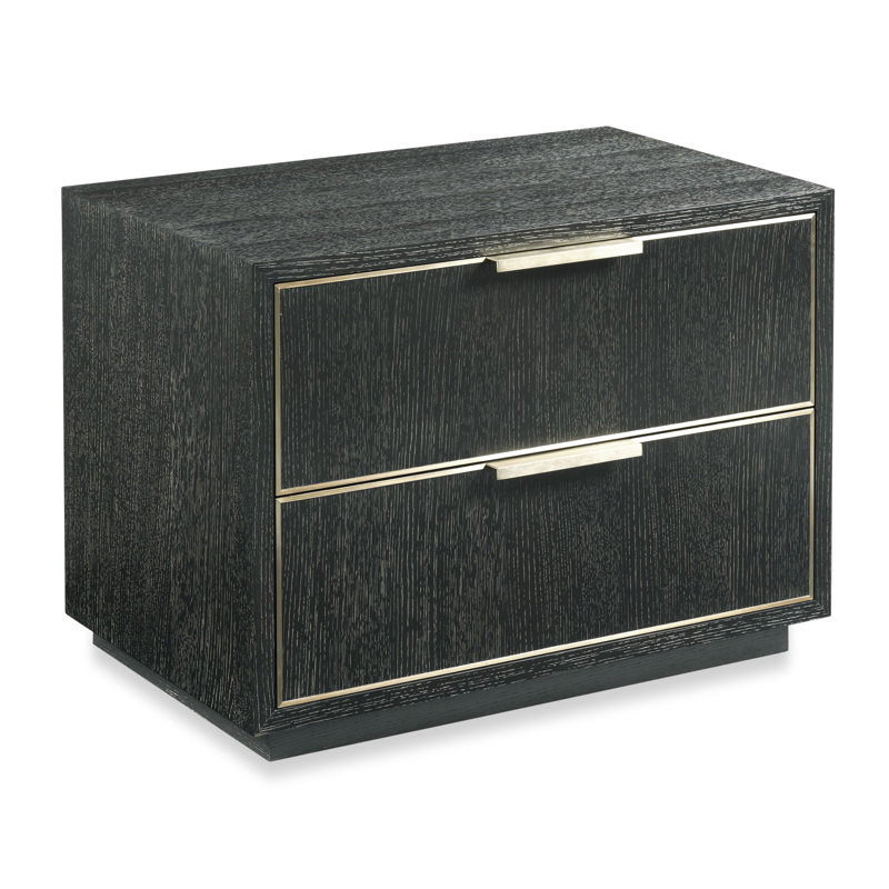 Irvine 32'' W Solid Wood Nightstand, Slate