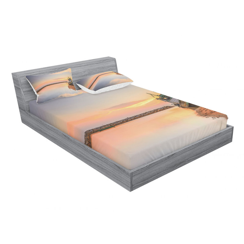 Microfiber Sheet Set, Full Sheet Set with Fitted Sheet