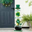 42"H Lighted St. Patrick's Wooden Shamrocks Porch Decor