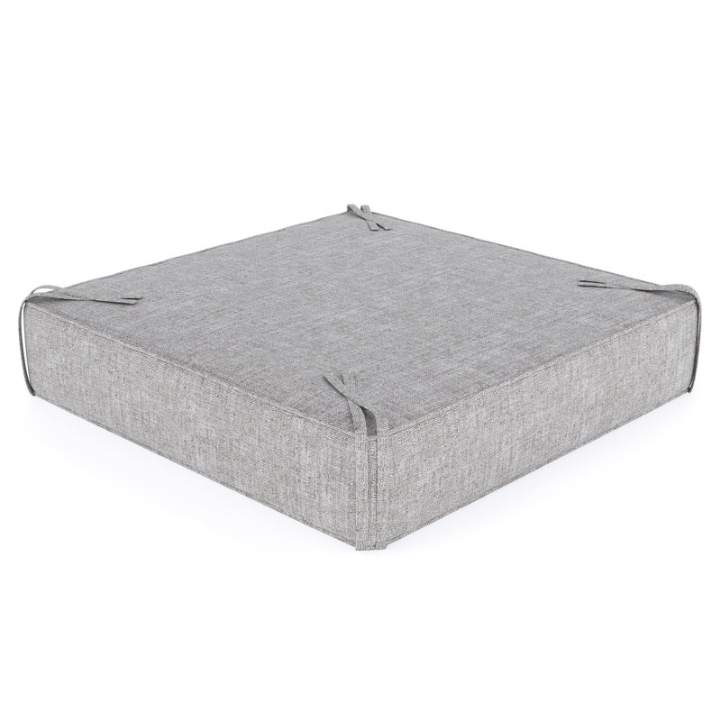 Sunbrella® Outdoor Ottoman Cushion, Canvas Granite Sunbrella® Canvas