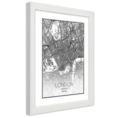 Plan Of The City Of London - Single Picture Frame Print