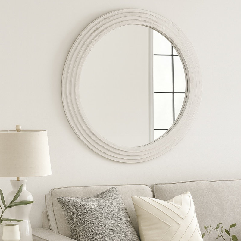 Circle Mirror, White