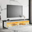TV Stand With LED Light, Modern Floating TV Stand Or Floor Standing TV Cabinet, Wooden TV Cabinet With Storage, TV Unit For Living Room (White)-1252424281