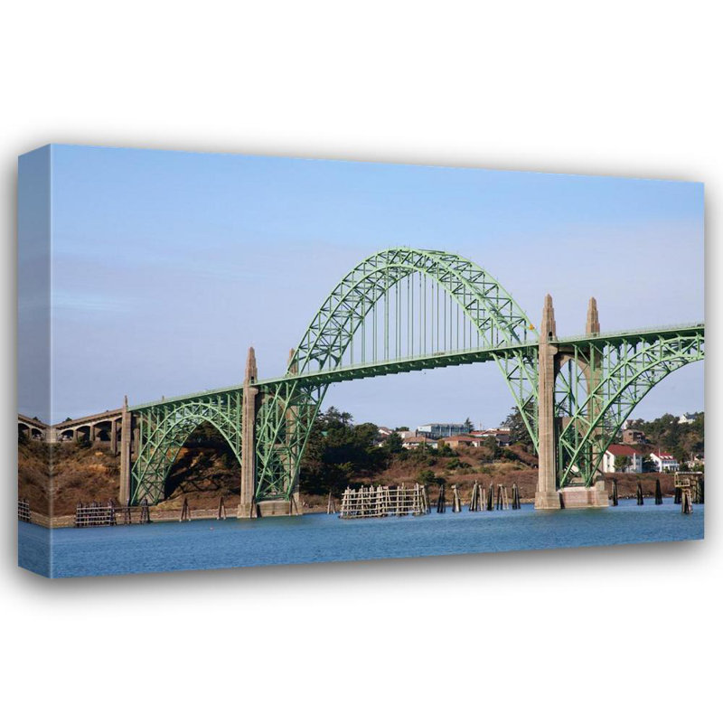 Pont de la baie de Yaquina, Newport, Oregon, H 27 po x l 40 po