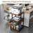 3 Tier Printer Stand with Storage Drawer Rolling Printer Table with Wheels Home Office,Retro-2059525091