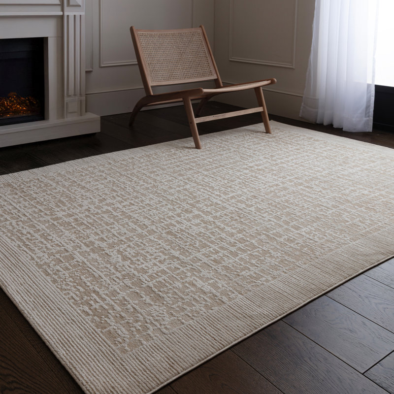 Abstract Area Rug, Rectangle 200 x 300 cm, Grey