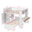 Hentrich  Loft Bed with a Twin Size Stand-alone Bed, Shelves, Desk, and Wardrobe-647444516