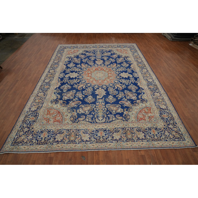 Tapis traditionnel bleu 10x14
