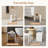 15.7'' Solid Surface Shower Bench Stool-110743042