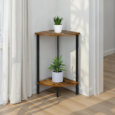 Migues31 inch 2 Tier Corner Plant Stand by 17 Stories