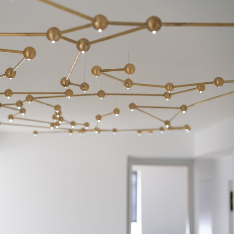 11 - Light Unique Geometric Chandelier
