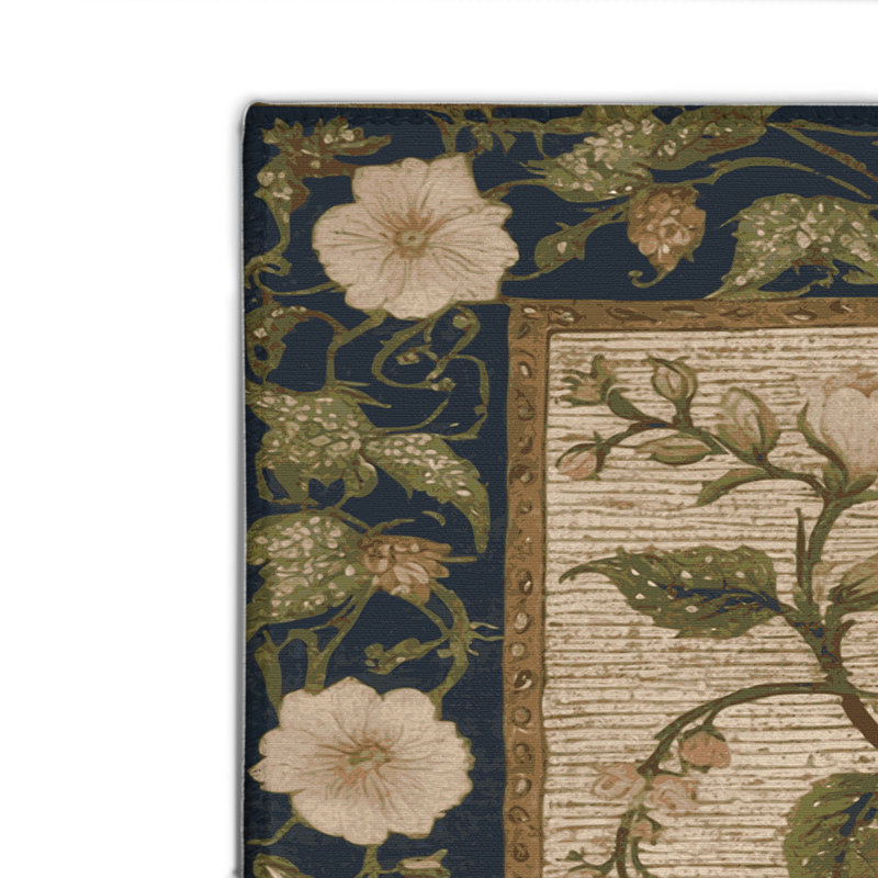 French Brown Indoor and Outdoor Area Rug, Rectangle 2' x 3'