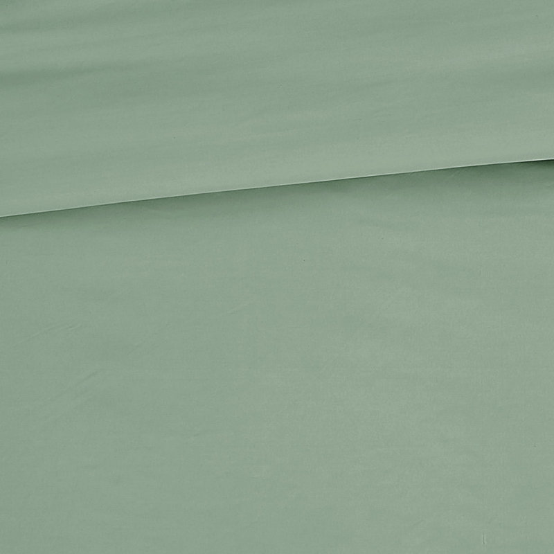 London Fog Garment Wash Solid Duvet Set, Twin, Green