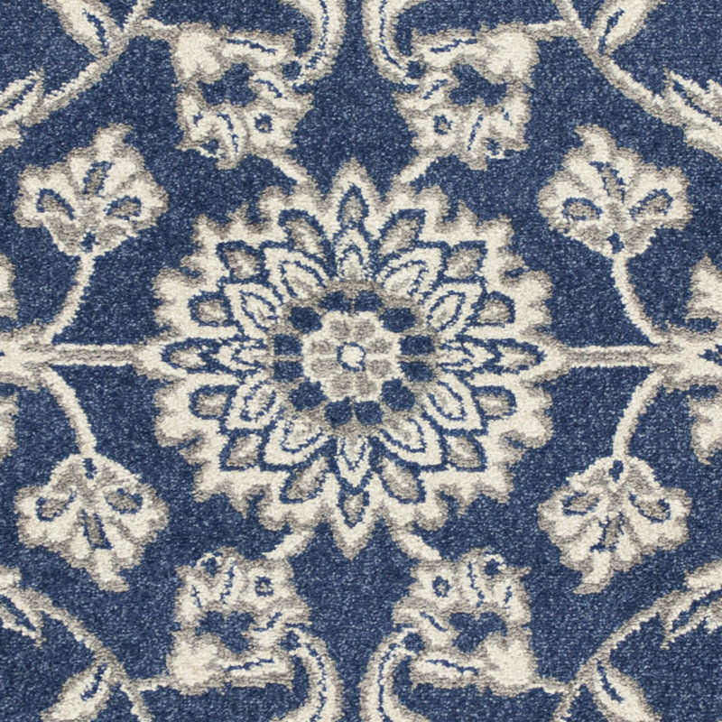 3' X 5' Denim Uv Treated Polypropylene Area Rug