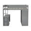 Lit mezzanine gris avec placards, 2 bureaux et armoire - Concept de gestion de l'espace Utilisation du bois Caractéristique du produit Innovation-1194426964-1194426962