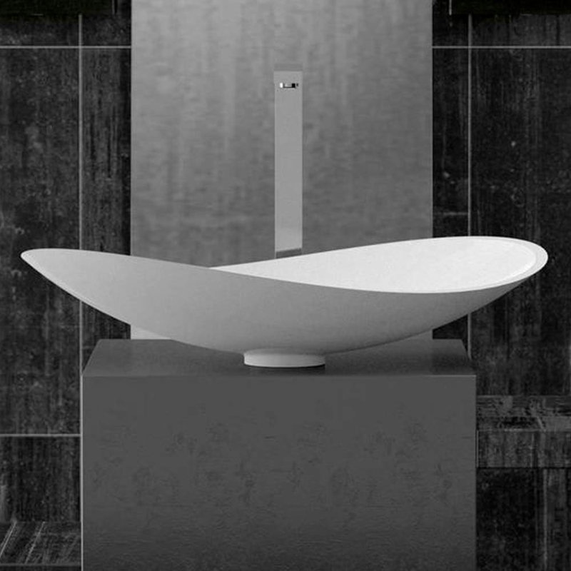Milano 25.6'' L Bathroom Sink, White