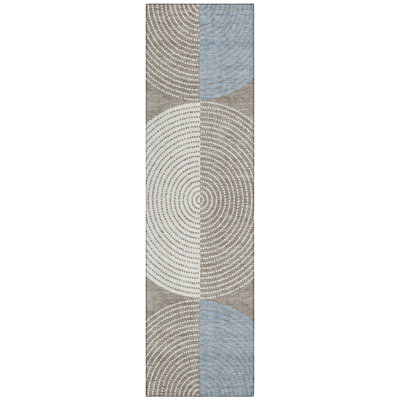 Machine Washable Indoor/Outdoor Jenning ACN2281 Geometric Rug