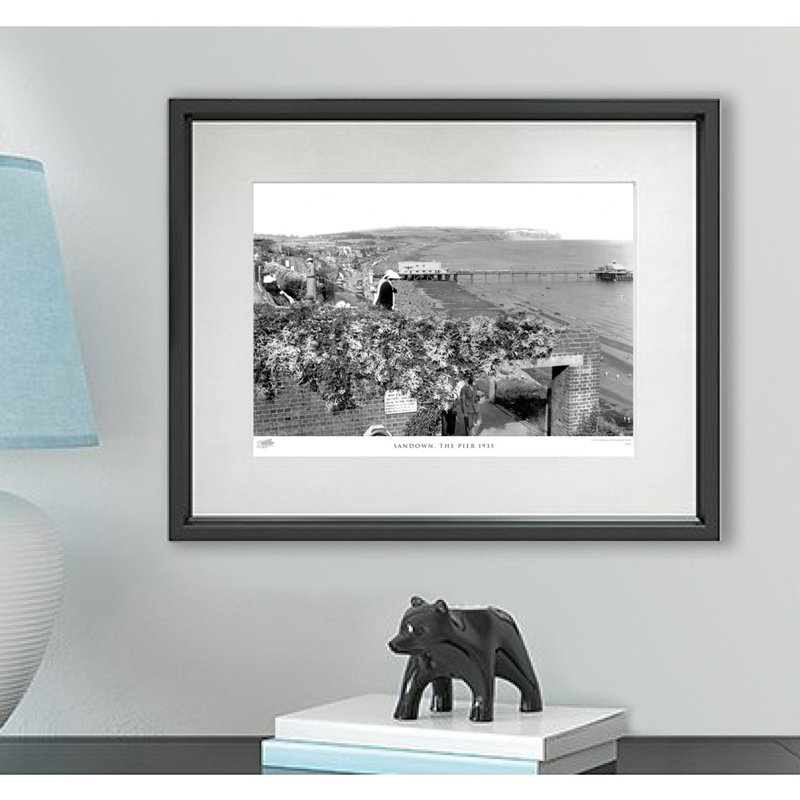 Sandown, The Pier 1935 - Single Picture Frame Print, 28cm H x 36cm W x 2.3cm D