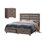 Ensemble de chambre à coucher 2 pièces avec table de chevet Graysie