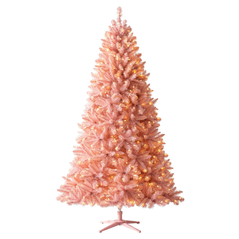 Arbre de Noël artificiel éclairé 8 pi